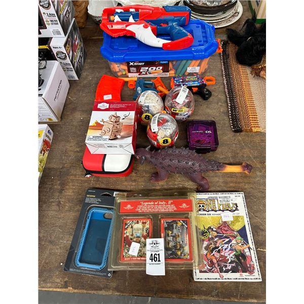 Nerf Gun w/Ammo, Lego Style Toys, Puzzles, Activity Sets