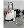 Image 1 : Salesman Sample Cast Stove, Asst. Collector T-Shirts, Bike/Luggage Rack, Cake Stand