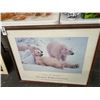Image 1 : Thomas Mangelsen Quote Bad Boys of The Arctic Polar Bear Framed Photo