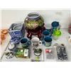 Image 1 : Oriental Vase w/Cherry Stand, Star Wars Collector Mugs, Cups, Shot Glassses, Table Décor