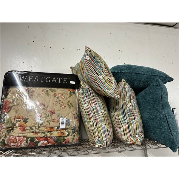 Comforter Set, Decorator Pillows