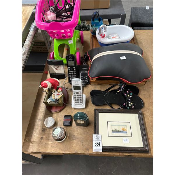 Cordless Phones, Holliday Décor, Paperweight, Desk Clock, Child Shopping Cart