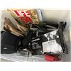Image 2 : Tub w/Grundec World Receiver, Digital Camera, Asst. Electronics, Utensils, Old Life