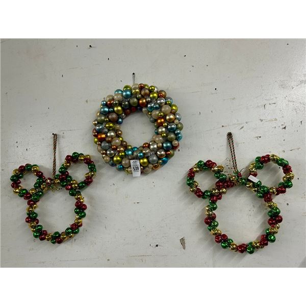 Disney Bells/Ornament Wreath Wall Décor - 3