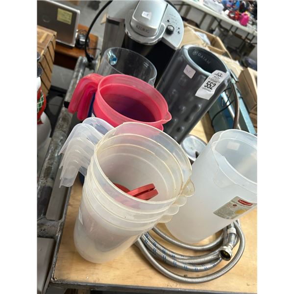 Keurig Coffee Maker, Water Supply, Pitchers, Hanging Pedestal