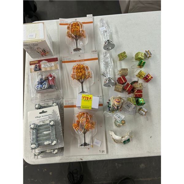 Lifeguard Santa Ornament, Asst. Village Figurines, Décor