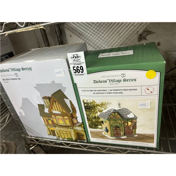 2-Dept. 56 Dickens Village House - 2 X $