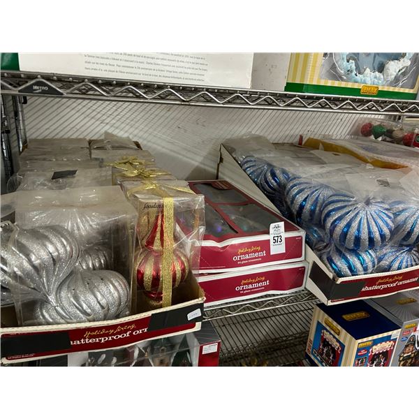 Oversized, Asst. Ornaments - Shelf Lot