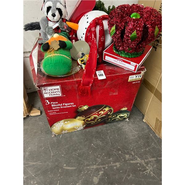 Snowman Ornaments, Mailbox, Holiday Décor