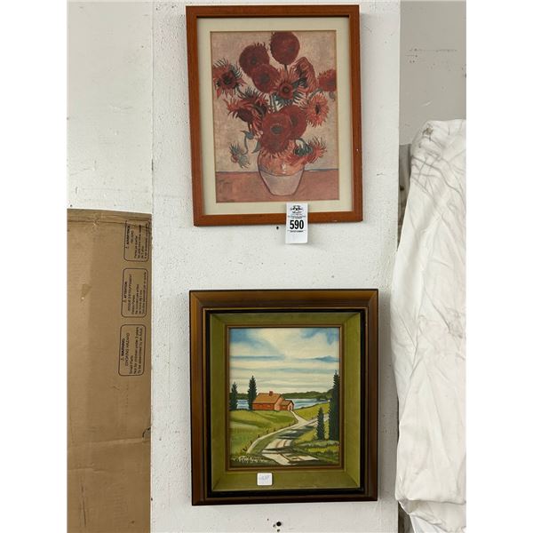 Small Framed Wall Art - Signed Schwartzkopf/Vincent