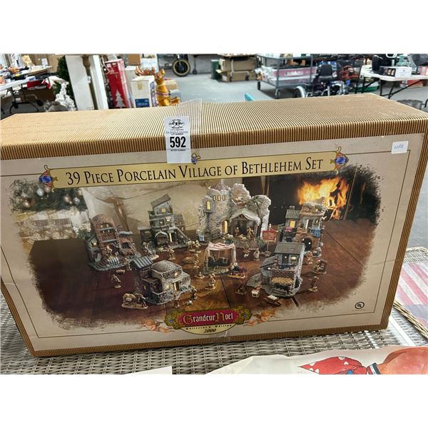 39 Pc. Porcelain Village of Bethlehem Set