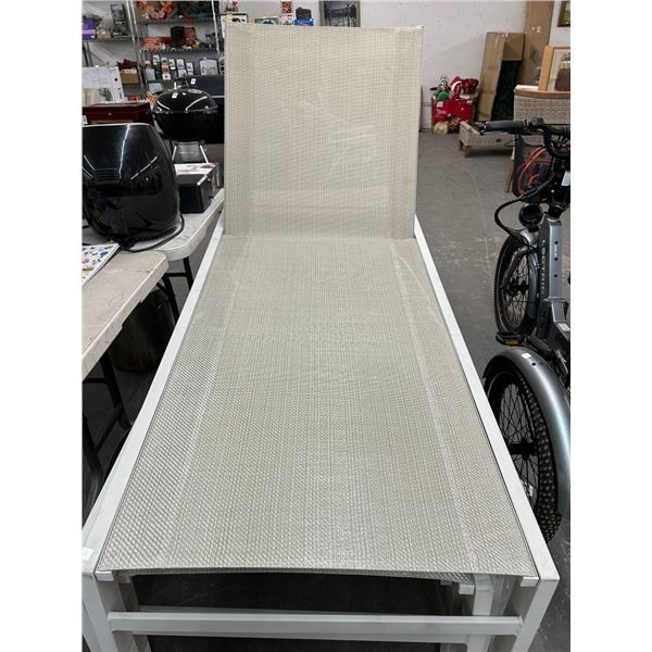 2-Beige Patio Lounger - Pair - 2 X $