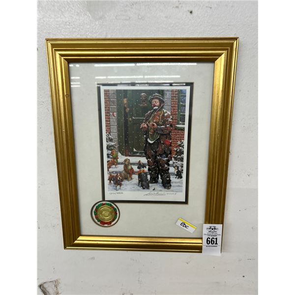 Emmett Kelly Clown Wall Art w/COA