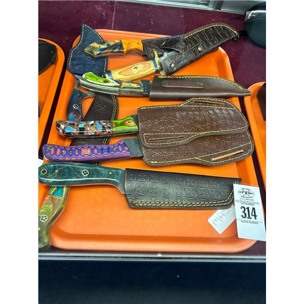 8-Custom Knife w/Sheath - 8 X $