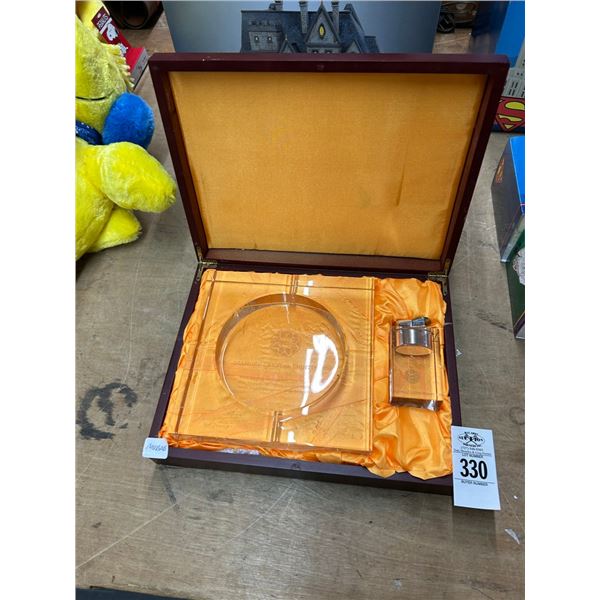 Diamond Crystal Lighting Lighter/Ash Tray w/Gift Box