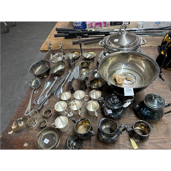 Asst. Silverplate Tableware