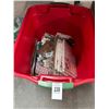 Image 1 : Holiday Tub w/Crafting Accessories, Stickers