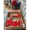 Image 1 : Coca Cola Display Shelf w/Die Cast Van, Vendor Machine, Holiday Candle Lantern