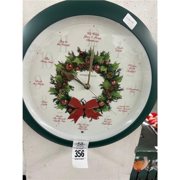 Holiday Wreath Clock