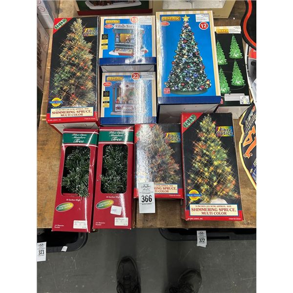 9-Christmas Tree Mniature/Snow House Booth  - 9 X $