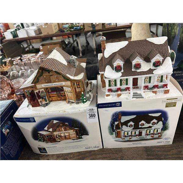 2-Dept. 56 Snow Village Houses - 2 X $