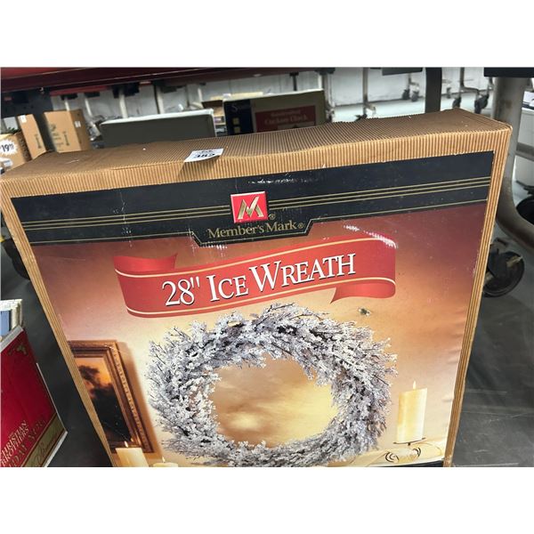 Ice Wreath 28"