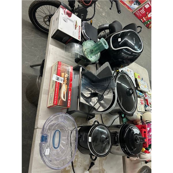 Asst. Small Appliances Slicer/Food Processor/Crockpot/Pressure Cooker/More