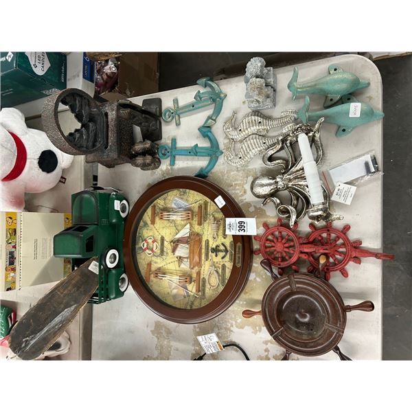 Nautical Wall Hooks, Tissue Dispenser, Shadowbox, Décor