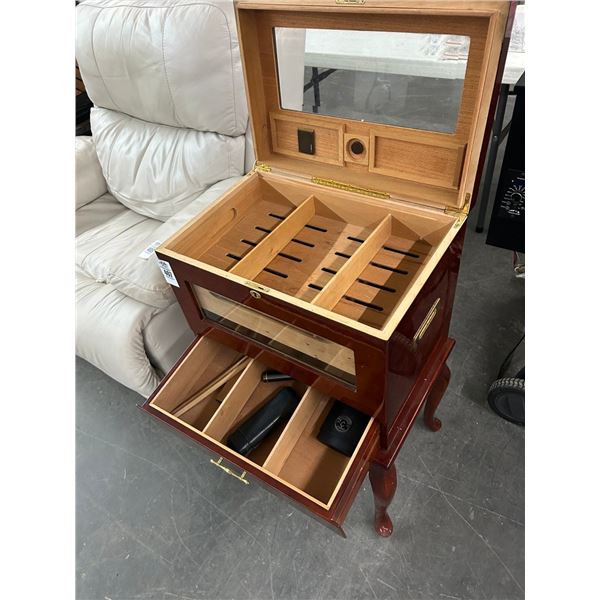 Cherry Queen Anne Footed Humidor