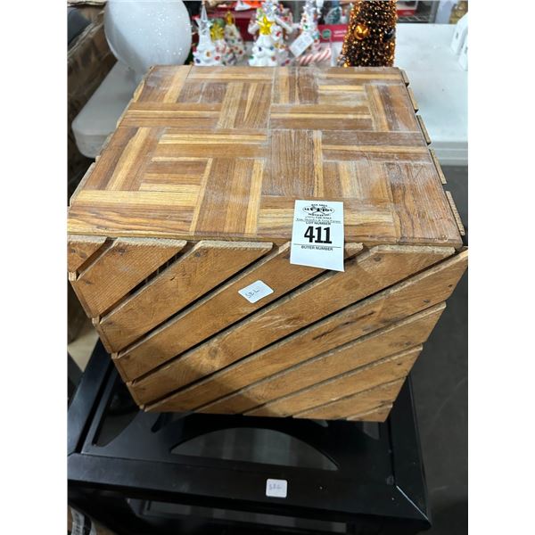 Wooden Cube End Table/Other - 2