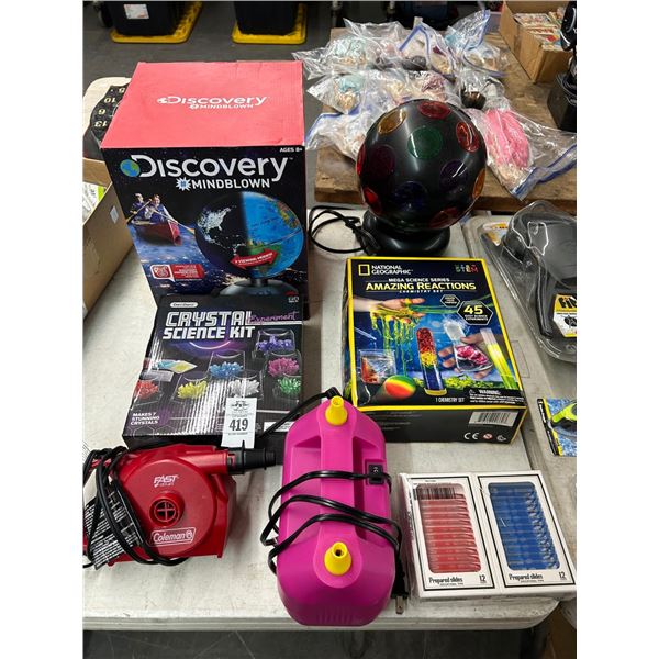 Discovery Mind Blown Globe, Disco Light, Science Kits, Blowers