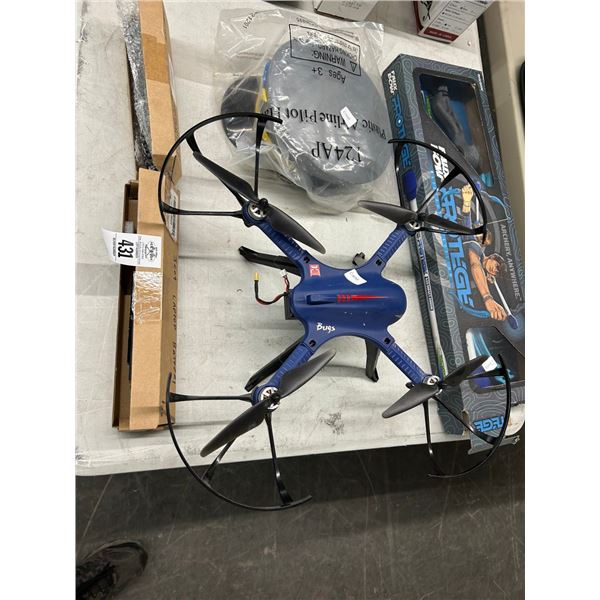 Drone, Archer Kit, Plastic Pilot Hat, Computer Board