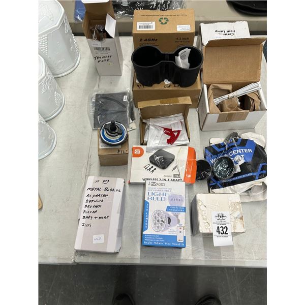 Tesla Wheel Caps, Light Bulb, Auto Cup Holder, Asst. Automotive Accessories