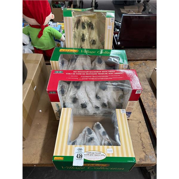 4-Lemax Mountain Backdrops - 4 X $