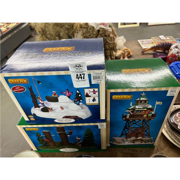 3-Lemax Collector Houses - 3 X $
