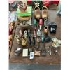 Image 1 : Cast Toy Wagons w/Coca Cola, Shoe Miniatures, Wooden Clogs, Old Toys