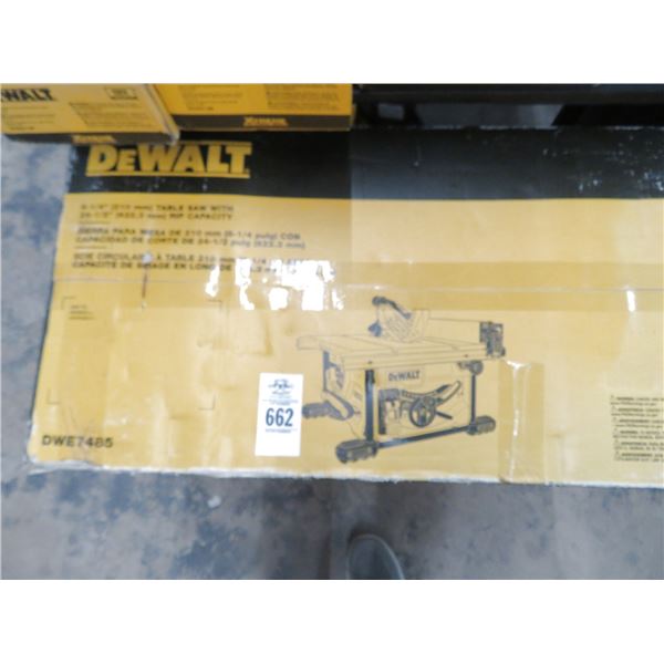 Dewalt 8.2"  Table Saw w/Rip Capacity