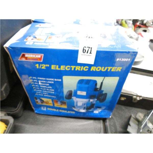 3-American Electric Routers 1/2"  - 3 X $