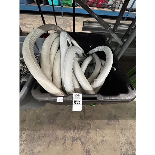 Tub w/Hook Ropes For Crowd Control Stantions