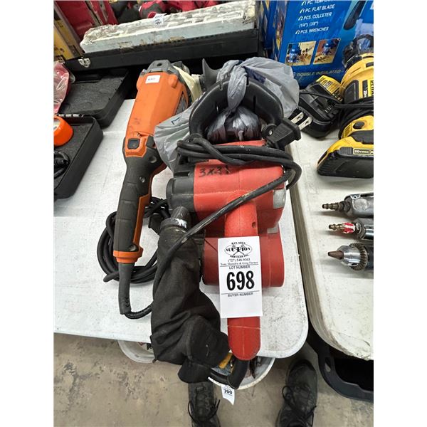 B & D Belt Sander, Ridgid Large Grinder