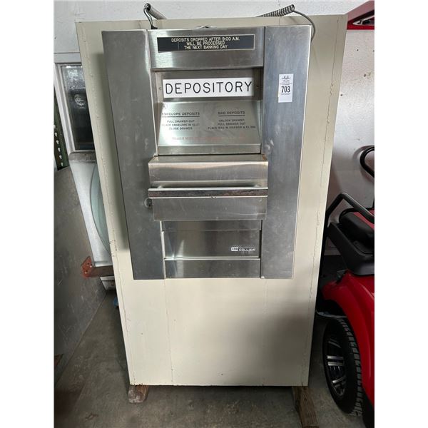 Approx.  30"  X  30"  X  65"  Depository Safe