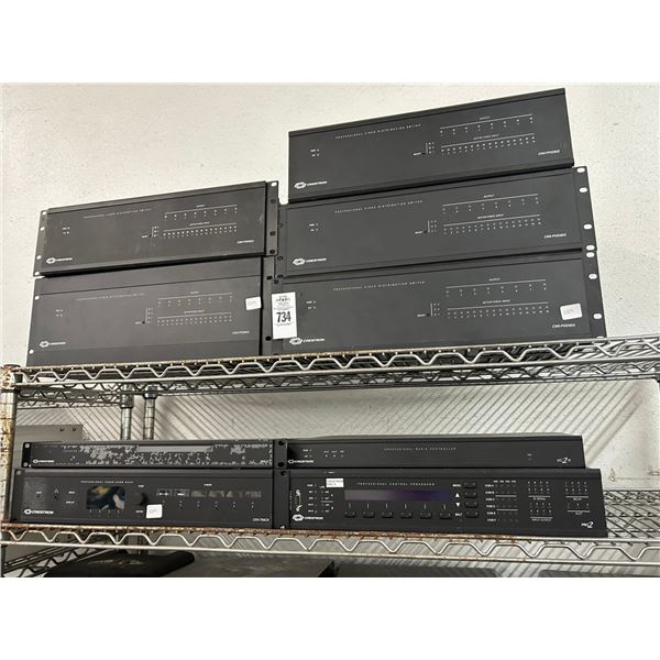 Crestorn Video Switches 5, Control Processor, Tuner Card Rack - 9