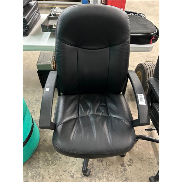 Leather Secretarial Armchair