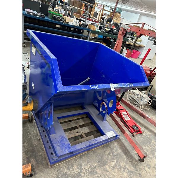 Blue Forklift Dump Bin
