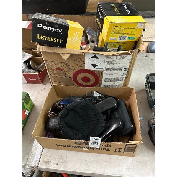 Door Lever Sets, Magic Sliders, Hardware, Sunglasses - 2 Boxes