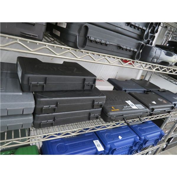 12-Plastic Pistol Cases - 12 X $