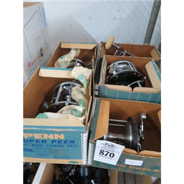 5-Penn Fishing Reels In Box - 5 X $