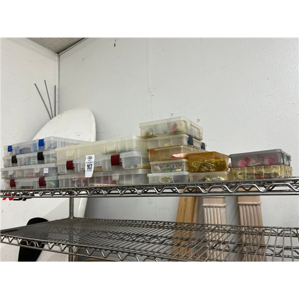 8-Plastic Bin w/Lures/Tackle - 8 X $