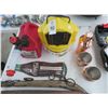 Image 2 : Bait Bucket, Gas Can, Copper Cups, Vintage Coca Cola Thermometers