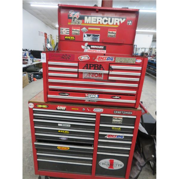 Craftsman Stack Rolling 26 Compartment Toolbox w/Asst. Tools